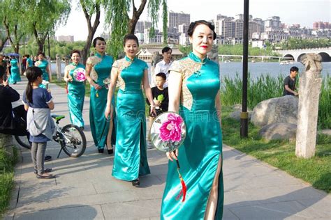 Chinese Women In Qipao Editorial Photo Image Of Clothing 70553641
