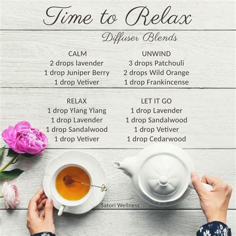 Time To Relax Diffuser Blends Essential Oil Diffuser Recipes