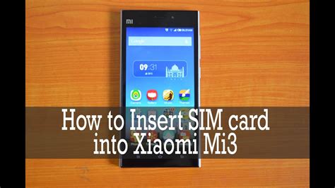 Put the sim card from the new phone into the old one. How to Insert SIM Card into Xiaomi Mi3 - YouTube