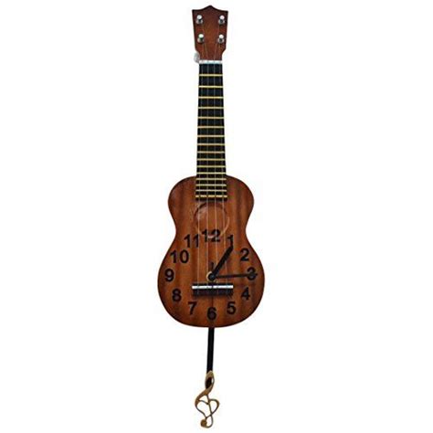 T Garden Ukulele Musical Clocks Figurines With Notes S