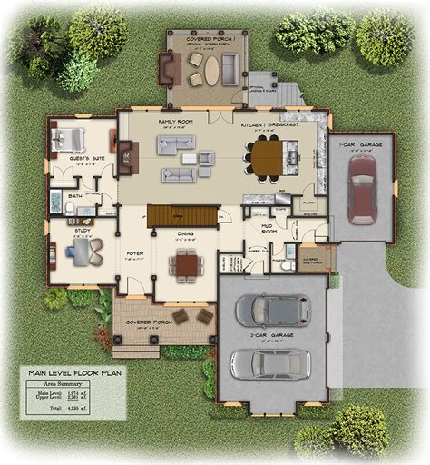Floor Plan Examples In Color And Black And White