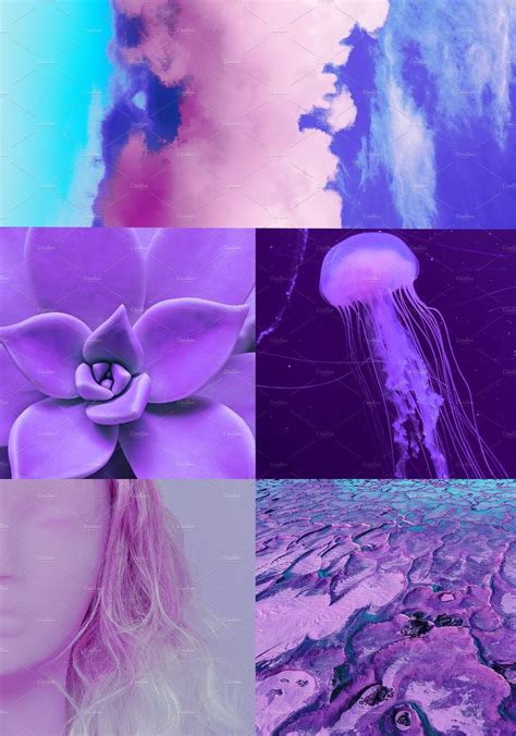 Aesthetic Moodboard Collage Fashion Purple Vibe Purple Aesthetic