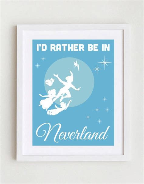 Peter Pan Neverland Quote By Greensplashdesigns On Etsy 1000