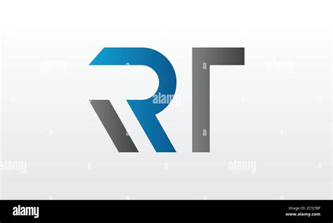 Initial Rt Letter Logo With Creative Modern Business Typography Vector
