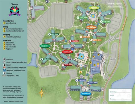 All Star Movies Resort Map For Walt Disney World