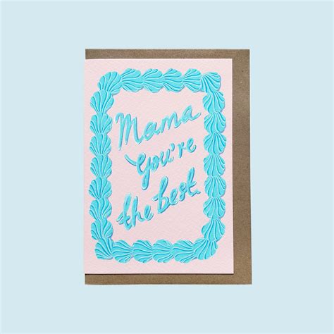 Mama Youre The Best Card For The Best Mum Cant Wait To See Etsy