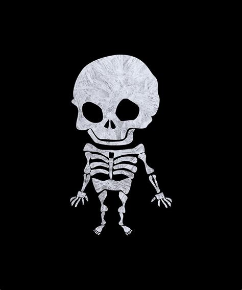 Abstract Creepy Skeleton Illustration Digital Art By Calnyto