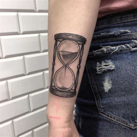 Hourglass On The Forearm Done At Kult Tattoo Fest Tattoogrid Net