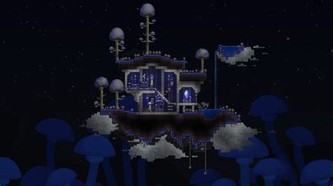 My Mushroom Island Any Suggestions Terraria Terraria House Design