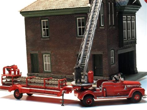 Hook And Ladder Practice At The Fire Hall Photo And Models By Greg Shinnie