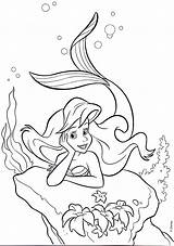 Ariel Coloring Disney Princess Pages Walt Characters Fanpop sketch template