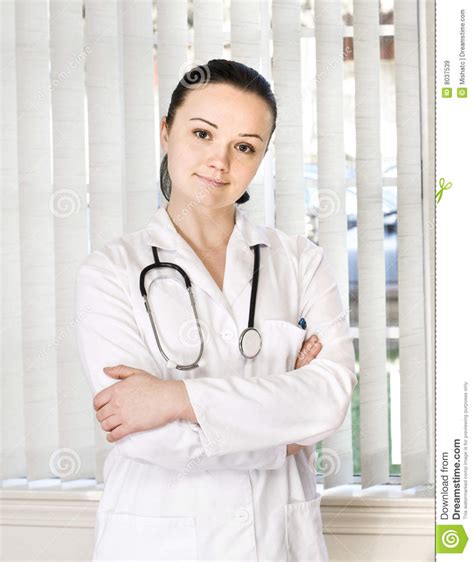 Retrato Del Doctor De Sexo Femenino Imagen De Archivo Imagen De