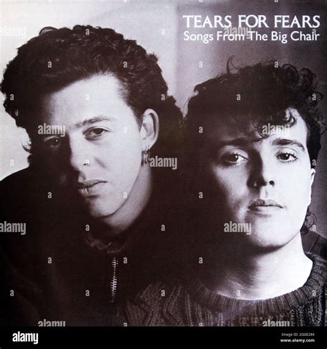 Tears For Fears 1985 Lp Front Cover Songs Fron The Big Chair Stock
