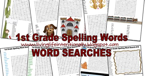 Free Spelling Word Searches1st Grade