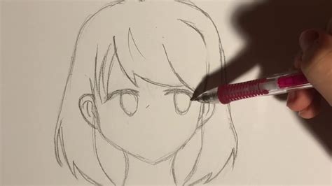 How To Draw Anime Girl Using Only One Pencil [anime Drawing Tutorial] Anime Pencil Drawing