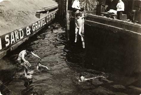 The Old Swimming Hole East River At The Foot Of 50th Street 1907