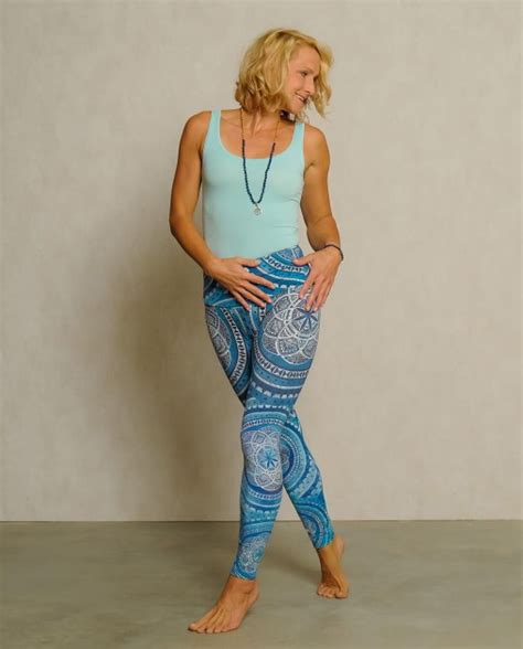 Yogishop Yoga Leggings Blue Spirit Indigo Blue Yoga Yogamatten