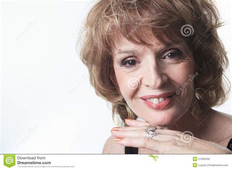 Studio Portrait Of A Senior Woman Stock Image Image Of Senior Ager