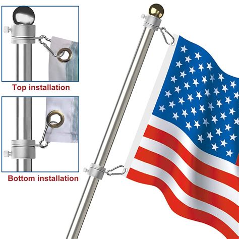 Ideal um für die nationalmannschaft oder ihrem lieblingsverein flagge zu zeigen. Gartendeko Aluminiumlegierung Fahnenmast Fahne Drehbare ...