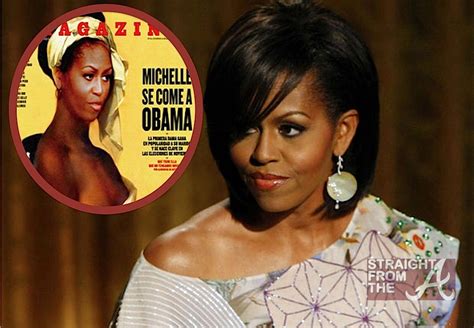 Wtf Spanish Magazine Depicts Michelle Obama As Former Slave [photos] Straight From The A