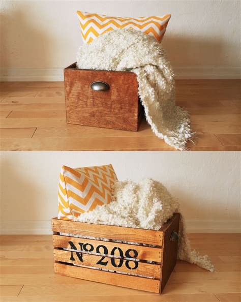 Designed for creative home organisation and storage and inspired by the ultra. DIY Wooden Storage Crate - finally, a cute solution to ...