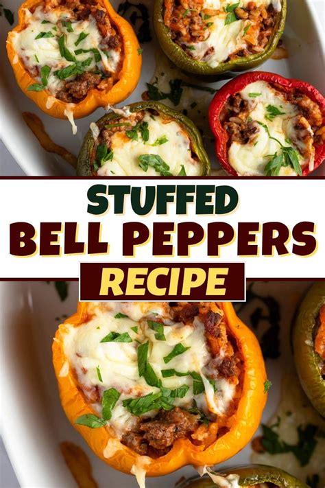 Stuffed Bell Peppers Recipe Insanely Good
