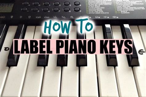 How To Label Your Keyboardpiano With Letters Black And White Keys