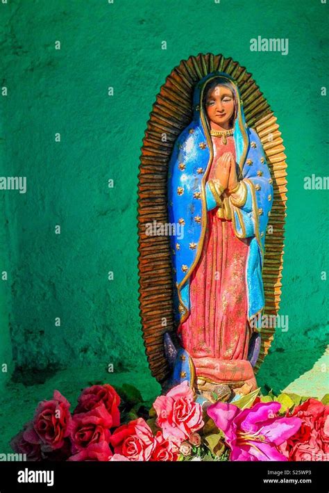 Statue Of Virgin Of Guadeloupe Stock Photo Alamy