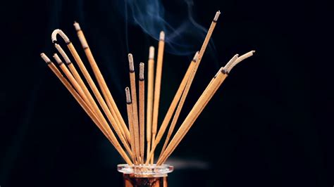 Free Photo Incense Sticks Burning Burning Incense Smoke Free