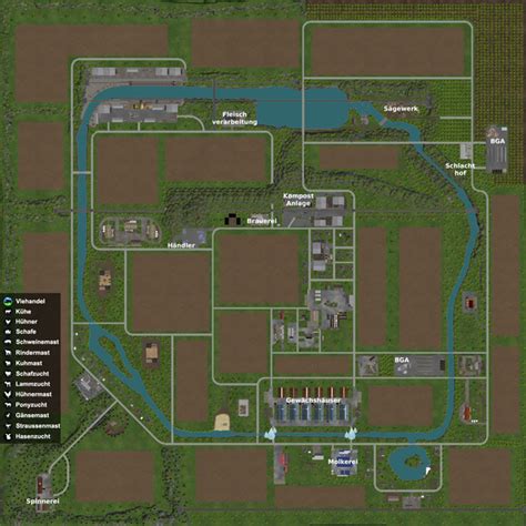 Fs 15 Pda Map For The Production Map V 10 Textures Mod Für Farming