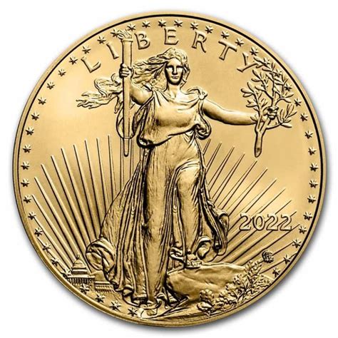 2022 1 Oz 50 Usd American Gold Eagle Coin Bu European Mint