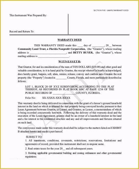 Free Beneficiary Deed Missouri Template Aulaiestpdm Blog