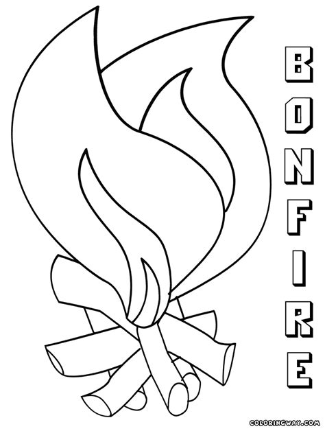 Coloring pages to download and print. Bonfire coloring pages | Coloring pages to download and print