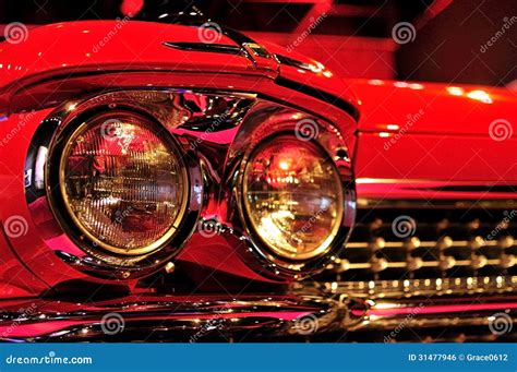 A Classic Car Headlights Editorial Photo Image Of Vintage 31477946