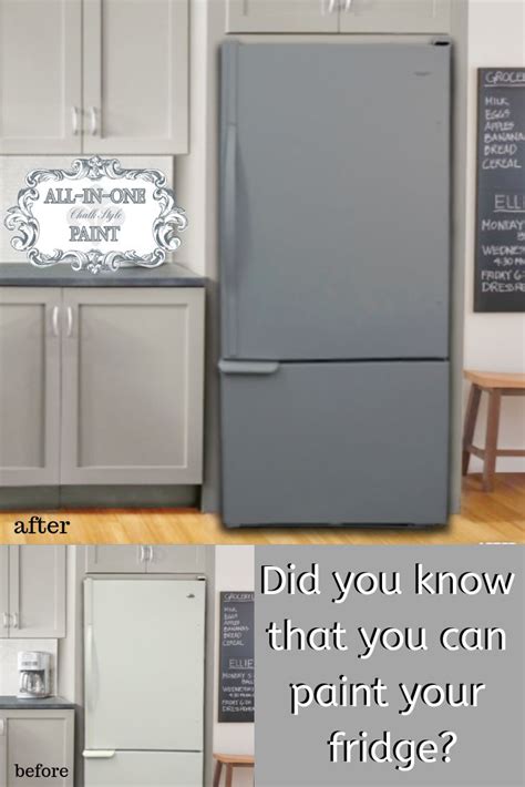 How To Paint Your Fridge Refrigerator Painted Fridge Heirloom