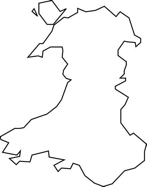 World flags, wales icon png. Wales Map England Png Image - Outline Map Of Wales Clipart ...