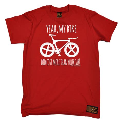 Bike Did Cost More Than Your Car T Shirt Tee Cycling Jersey Funny