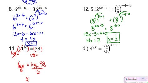 Exponential Equations Youtube Cbc