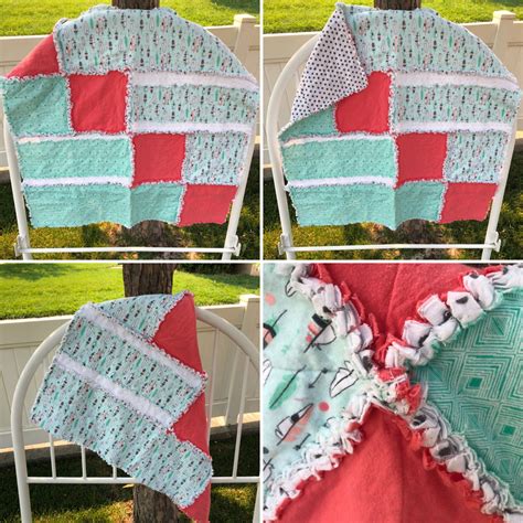 Bright As A Feather Flannel Rag Quilt Ig Ragtimequilts Fb Ragtime