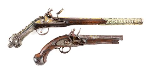 Lot Detail - (A) LOT OF 2: FLINTLOCK PISTOLS.
