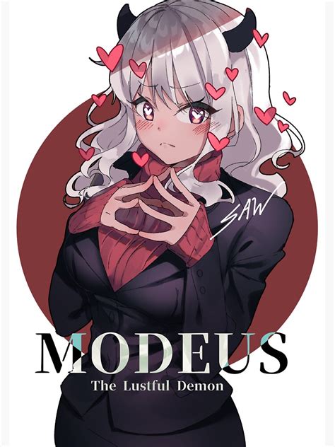 Helltaker Modeus Fanart Anime Illustration Sticker For Sale By Saw