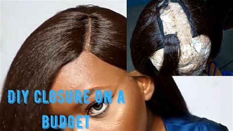How To Create A Lace Closure On A Budget Ft Darling Hair Youtube