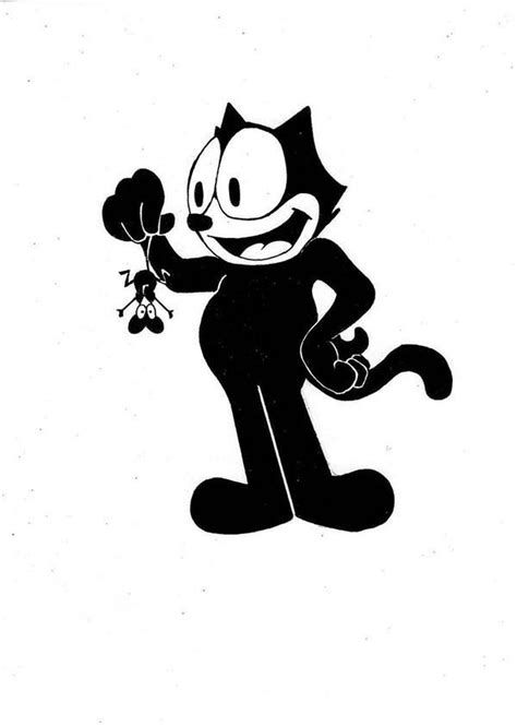 Felix the cat, the wonderful, wonderful cat! Felix The Cat Catch A Mouse Coloring Pages : Kids Play Color in 2020 | Felix the cats, Cat ...