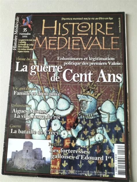 Histoire Medievale La Guerre De Cent Ans Magazine N° 35 Eur 890