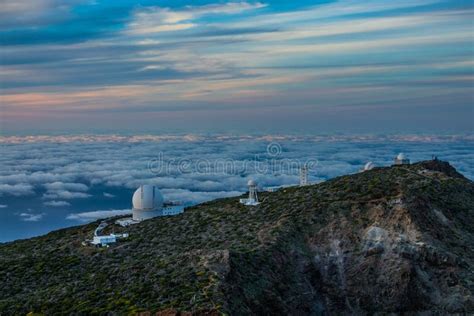 Astronomical Observatory At Dusk In La Palma Stock Photo Image Of
