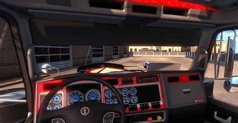 Kenworth W900 Dashboard Blue Mod American Truck Simulator Mod Ats Mod