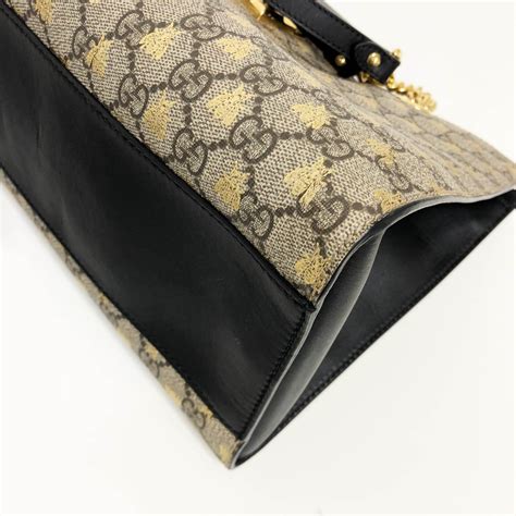 Gucci Padlock Medium Gg Bees Shoulder Bag Garderobe