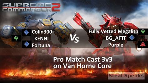 Supreme Commander 2 Pro Cast 3v3 On Van Horne Core Epic Gameplay