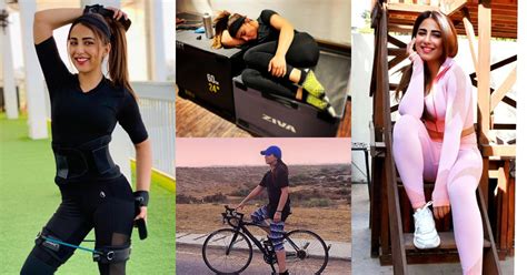Gym And Exercise Outfit Pictures Of Actress Ushna Shah Reviewitpk