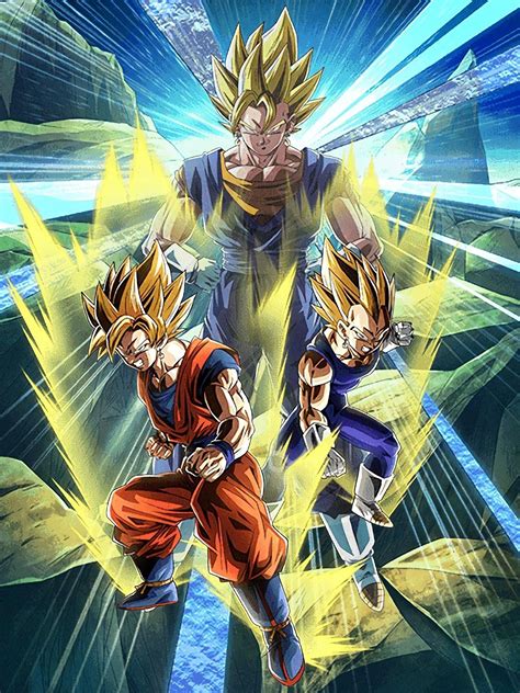 Lr Goku And Vegeta Super Vegito Dragon Ball Z Dokkan Battle Dragon Ball